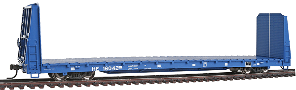 Trainman(R) Bulkhead Flatcar Assembled -- Hollis & Eastern #16042