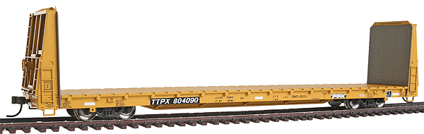 Trainman(R) Bulkhead Flatcar Assembled -- TTX #804090