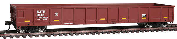 Trainman(R) Evans 52' Gondola - Ready to Run -- New Jersey Transit #9415 (brown)