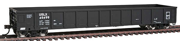 Trainman(R) Evans 52' Gondola - Ready to Run -- United States Railway Leasing USLX #40499 (black)