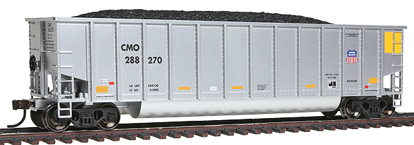 Aluminum Coal Gondola - Ready to Run -- Union Pacific - Chicago, St. Paul, Minneapolis & Omaha #288270 (Silver/Yello
