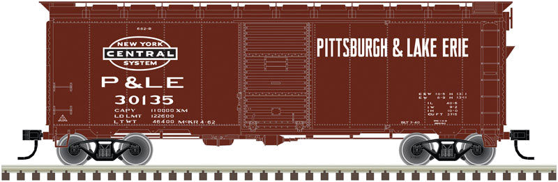 1937 AAR 40' Boxcar - Kit -- Pittsburgh & Lake Erie #30094 (Boxcar Red, black, white, NYC System Logo)