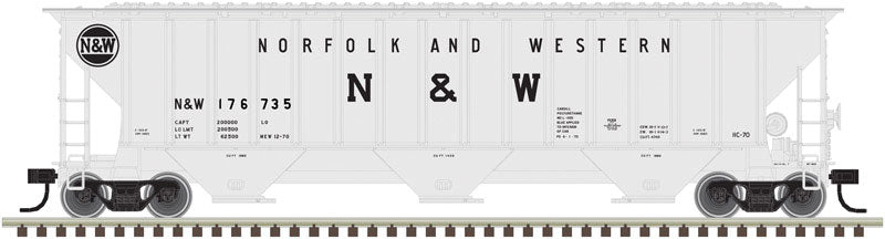 Thrall 4750 Covered Hopper - Ready to Run -- Norfolk & Western #1276735