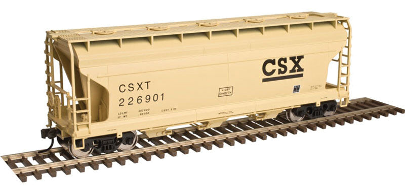 ACF 3560 Center-Flow Covered Hopper - Ready to Run -- CSX #226761 (beige)