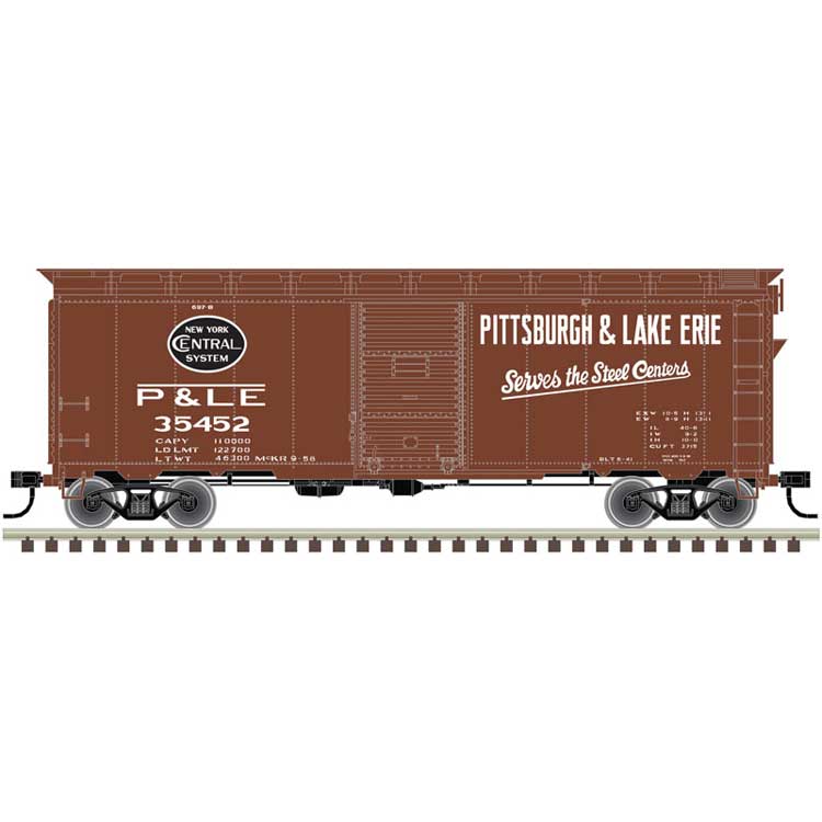 1937 AAR 40' Boxcar - Kit -- Pittsburgh and Lake Erie 35305 (Boxcar Red, black, white)