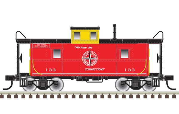 C&O-Style Steel Center-Cupola Caboose - Ready to Run -- Detroit, Toledo & Ironton 133 (red, yellow)