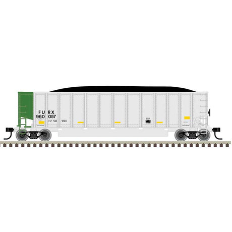 Aluminum Coal Gondola - Ready to Run -- First Union FURX #960057 (aluminum, green)