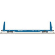 62' Bulkhead Flatcar - Ready to Run -- Procor FFIX #173007 (dark blue)
