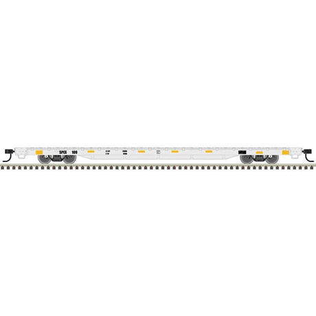 68' Flatcar - Ready to Run -- Southern Parts & Equipment SPEX #109 (gray)