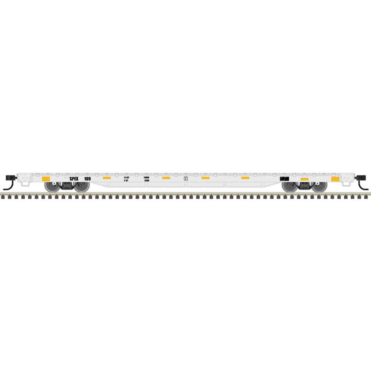 68' Flatcar - Ready to Run -- Southern Parts & Equipment SPEX #117 (gray)