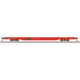68' Flatcar - Ready to Run -- Department of Defense DODX #41154 (red, black)