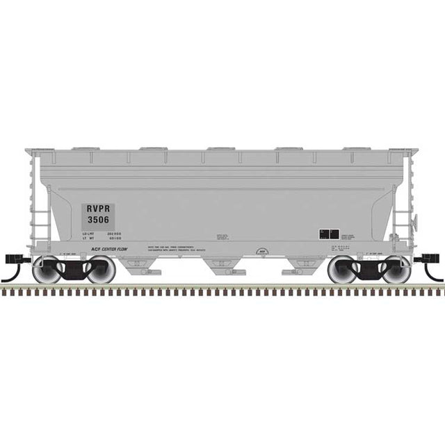 ACF 3560 Center-Flow Covered Hopper - Ready to Run -- Riverport Railroad #3506 (gray)
