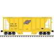 PS-2 2-Bay Covered Hopper - Ready to Run -- Chicago & North Western #95336 (yellow, black, red)