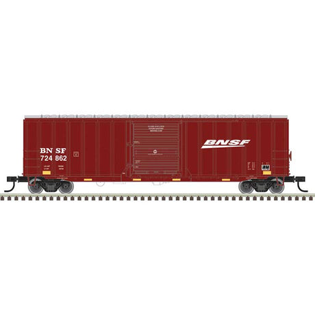ACF(R) 50'6" Boxcar - Ready to Run -- BNSF Railway #724862 (Boxcar Red, white, Wedge Logo, yellow conspicuity mark