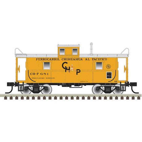 C&O-Style Steel Center-Cupola Caboose - Ready to Run -- Ferrocarril Chihuahua al Pacifico #681 (yellow, silver, black)