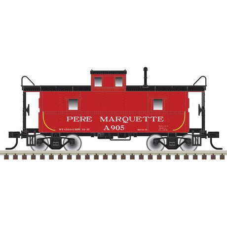 C&O-Style Steel Center-Cupola Caboose - Ready to Run -- Pere Marquette #905 (red, black)