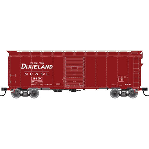1937 AAR 40' Single-Door Boxcar - Kit -- Nashville, Chattanooga & St. Louis #18804 (Boxcar Red, Dixieland Slogan)