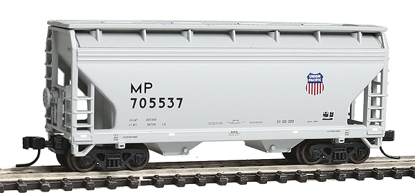 2-Bay Centerflow Covered Hopper 3-Pack - Ready to Run -- Union Pacific