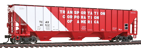 Trainman(R) Thrall 4750 Covered Hopper 3-Pack - Ready to Run -- Transportation Corporation of America TCAX
