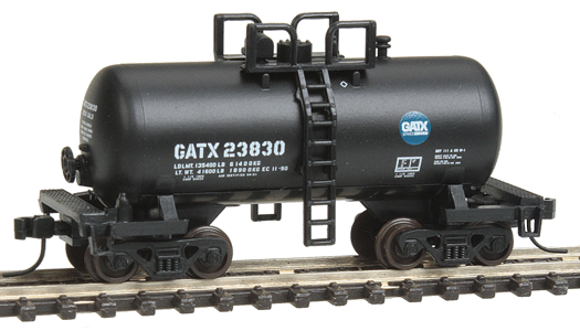 Trainman(R) 28' "Beer Can" Shorty Tank Car - Ready to Run -- Dow Chemical/GATX #8710 (white, No Logo)