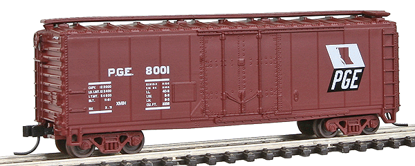 Trainman(TM) 40' Plug Door Boxcar, Assembled -- Pacific Great Eastern #8001