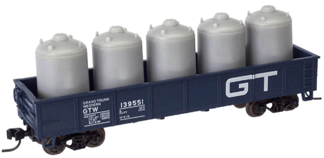 N Trainman(R) 42' Gondola -- Grand Trunk Western #139599 (blue, white)