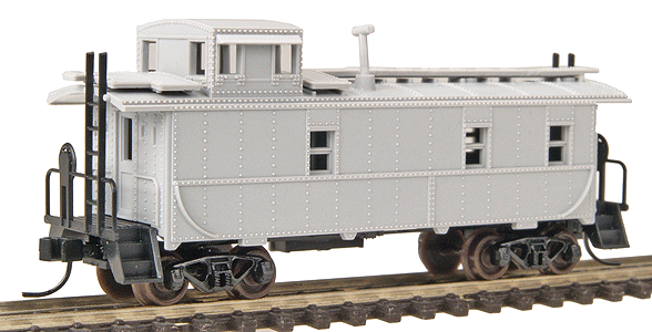34' Steel Cupola Caboose - Ready to Run -- Undecorated