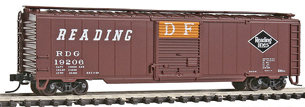 Trainman(R) 50' Single Door Boxcar -- Reading #19206