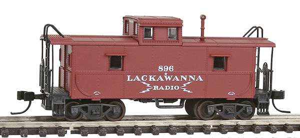 Trainman(R) C&O-Style Steel Cupola Caboose - Ready to Run -- Delaware, Lackawanna & Western #896 (brown)