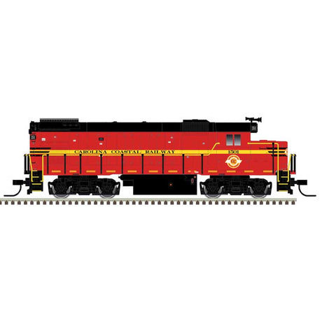 EMD GP15-1 - Standard DC -- Carolina Coastal Railway #1501 (Original NS Scheme, red, black, yellow)