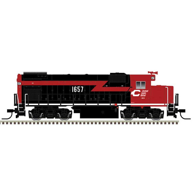 EMD GP15-1 - Standard DC -- Cincinnati Eastern #1657 (black, red)