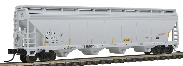 Atlas N Trainman(R) ACF 5250 Hopper -- General Electric Railcar #58273 (With Conspicuity Stripes, gray)