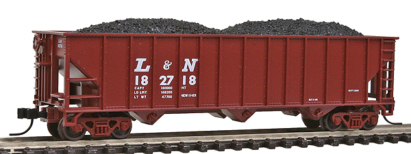 Atlas N Trainman(R) 90-Ton 3-Bay Open Hopper, Assembled -- Louisville & Nashville #182718