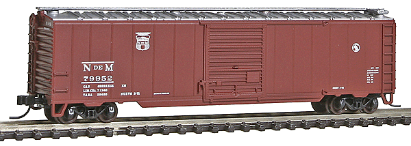 50' Single-Door Boxcar - Ready to Run -- National Railways of Mexico #79952 (Boxcar Red, Small Logo)