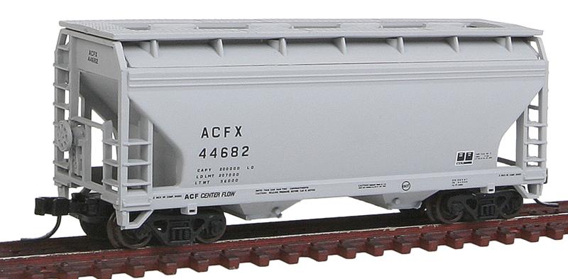 2-Bay Centerflow Hopper - Ready to Run -- ACFX #44682 (gray)