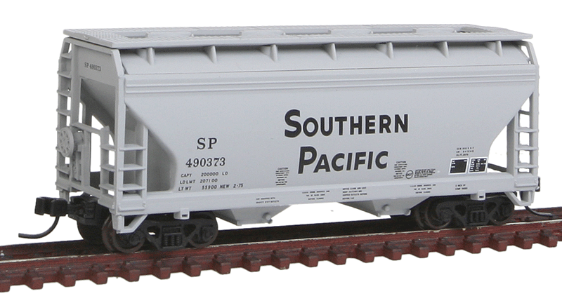 2-Bay Centerflow Hopper - Ready to Run -- Southern Pacific #490373 (gray)