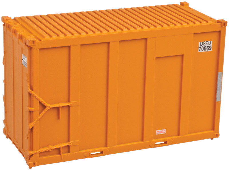 20' High Cube Trash Container 4-Pack - Ready to Run -- DSEU Set #5 (orange)