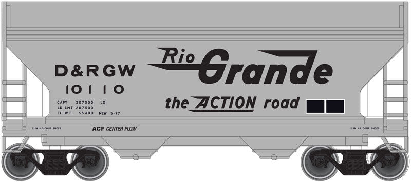 2-Bay Centerflow Hopper - Ready to Run -- Erie Lackawanna #21354 (gray, black)