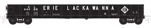 Evans 52' Gondola - Ready to Run -- Erie Lackawanna #44562 (black, white, Spelled-Out Name, Diamond Logo)