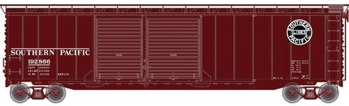50' Double-Door Boxcar - Ready to Run -- Southern Pacific #192866 (Boxcar Red, black, white, Lines Logo)