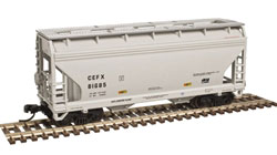 2-Bay Centerflow Hopper - Ready to Run -- CIT Group #81685 (gray)