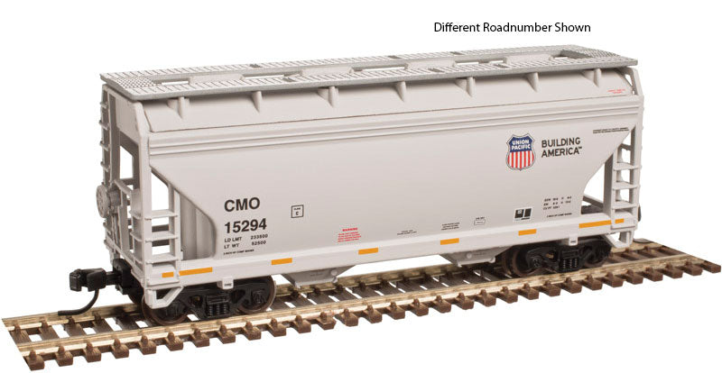 2-Bay Centerflow Hopper - Ready to Run -- Union Pacific CMO #15207 (gray, Building America Logo)