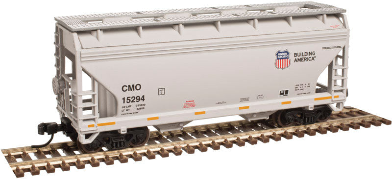 2-Bay Centerflow Hopper - Ready to Run -- Union Pacific CMO #15294 (gray, Building America Logo)