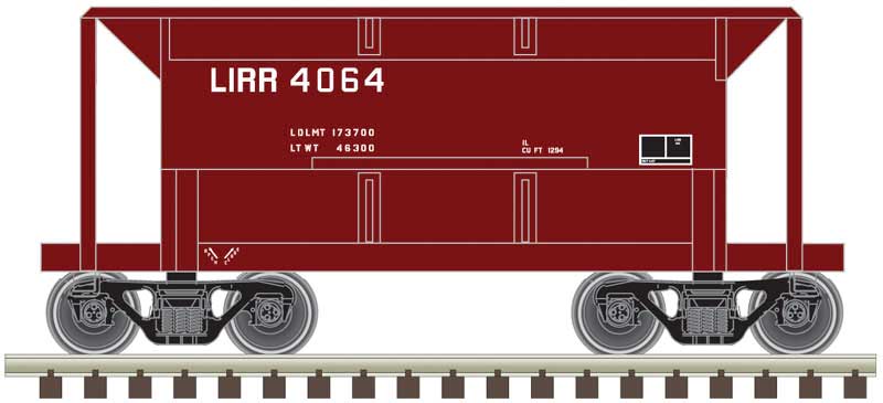 70-Ton Ore Car - Ready to Run -- Long Island 4074 (Boxcar Red)