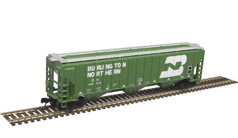 Thrall 4750 Covered Hopper - Ready to Run -- Burlington Northern 448441 (Cascade Green, white, Large Logo and Lettering)