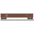 42' Steel Gondola w/Cement Container Load - Ready to Run - Master(R) -- Chicago & North Western #73101 (Boxcar Red, white)