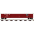 42' Steel Gondola w/Cement Container Load - Ready to Run - Master(R) -- Duluth, South Shore & Atlantic #4099 (Boxcar Red, white)