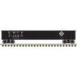 42' Steel Gondola w/Cement Container Load - Ready to Run - Master(R) -- Erie #51425 (black, white)