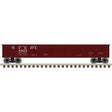 42' Steel Gondola w/Cement Container Load - Ready to Run - Master(R) -- Nashville, Chattanooga & St. Louis #44499 (Boxcar Red, white)