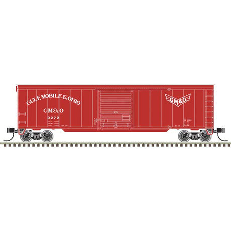 50' Single-Door Boxcar - Ready to Run -- Gulf, Mobile & Ohio #9213 (red, Wings Logo)